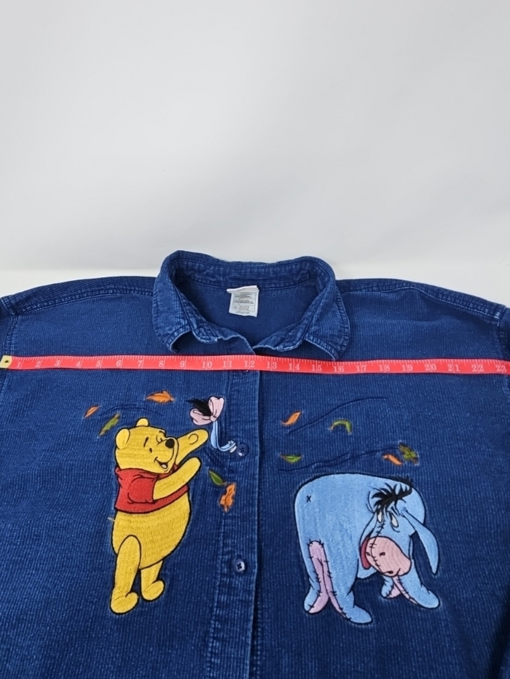 Blue Winnie the Pooh & Eeyore Corduroy Women's Button-down - Picture 6 of 11